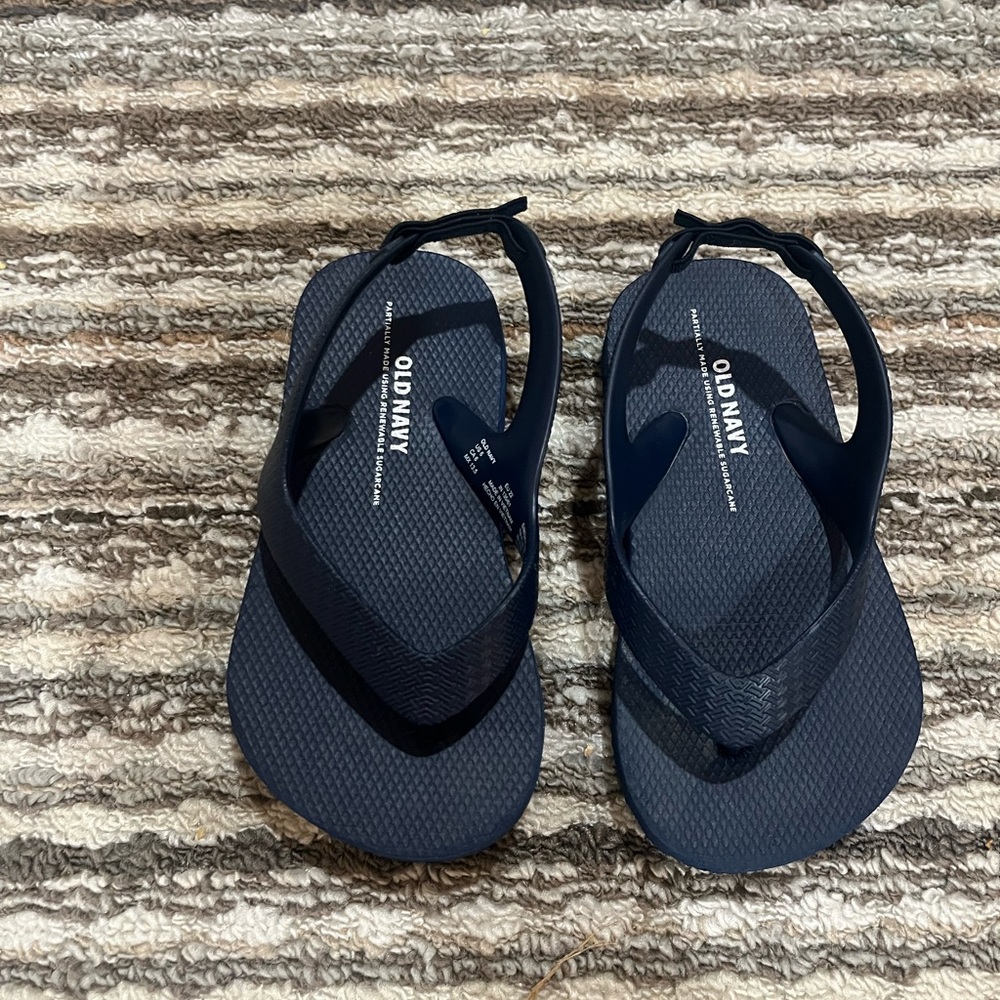 Old Navy Dark Blue Backstrap Flip Flops